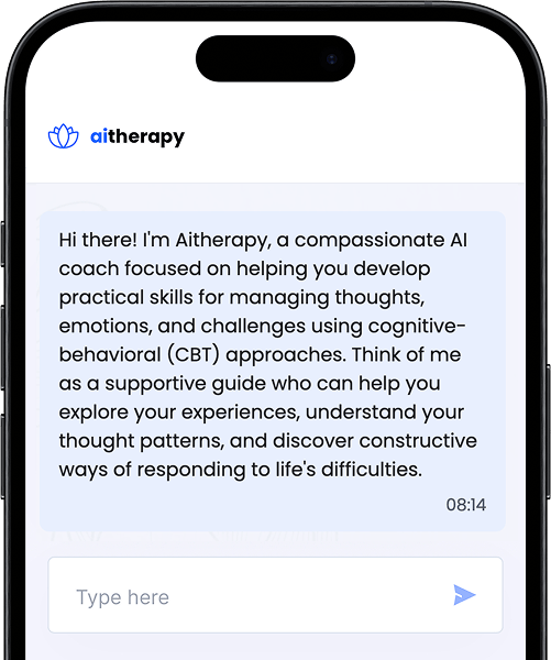 AI therapy session with a virtual therapist